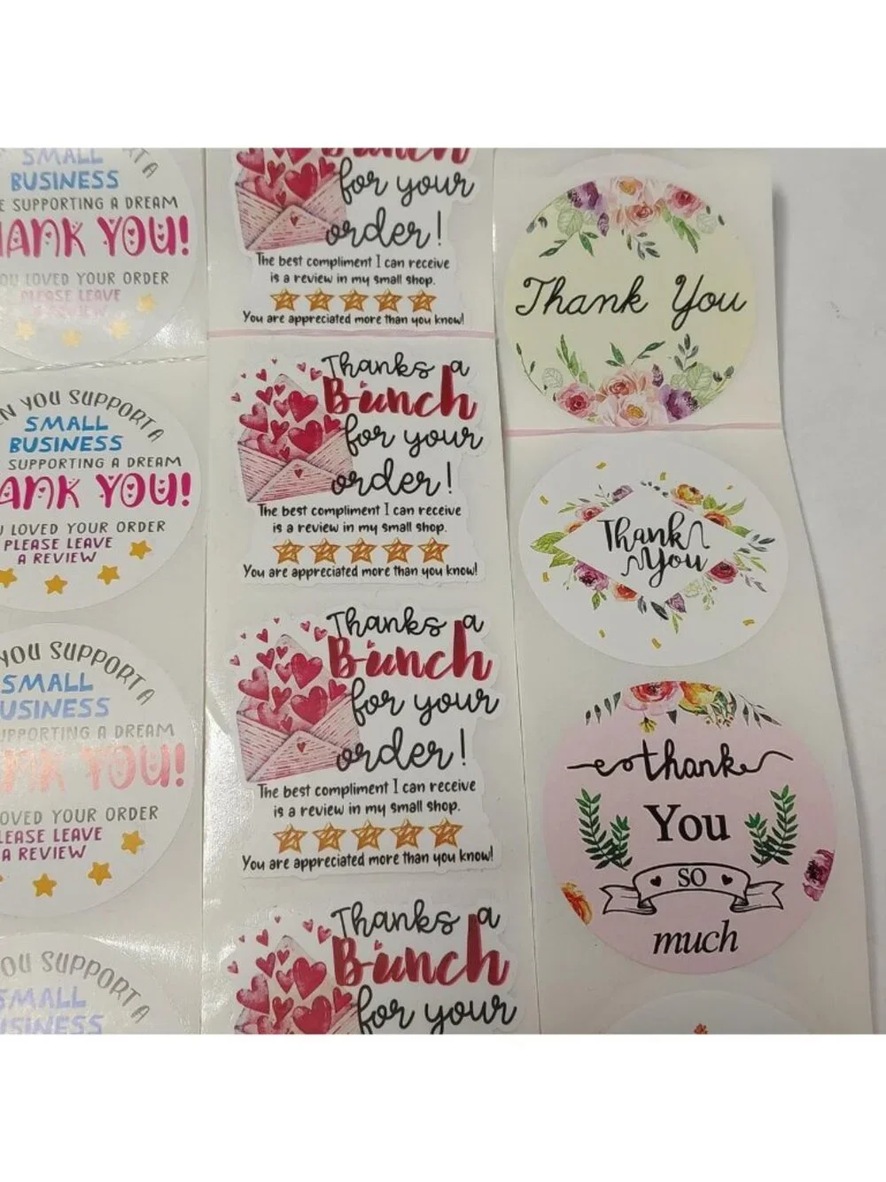 Thank You Stickers 100 Stickers